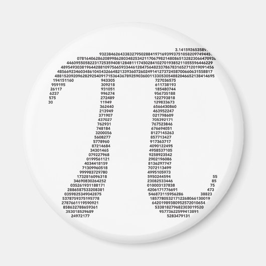 Aimant de symbole Pi (Devant)