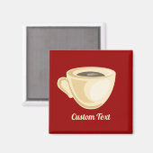 Aimant de tasse de café (Recto/Verso)