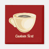 Aimant de tasse de café (Devant)