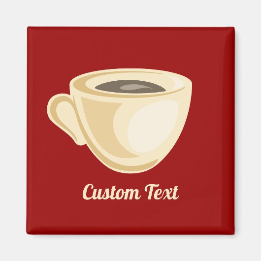 Aimant de tasse de café (Devant)