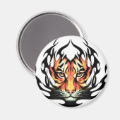 Aimant de tatouage tribal de Tiger (Recto/Verso)