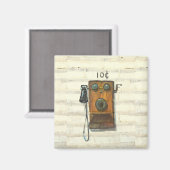 aimant de téléphone antique (Recto/Verso)