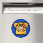 Aimant de téléphone du Rotary jaune (In Situ (Lave-vaisselle))