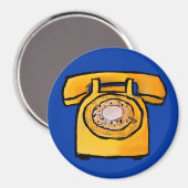 Aimant de téléphone du Rotary jaune (Recto/Verso)