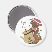 Aimant de temps de café (Recto/Verso)