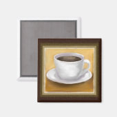 Aimant de temps de café (Recto/Verso)