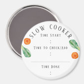 Aimant de temps de repas du cuisinier lent (Recto/Verso)