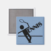Aimant de tennis, personnaliser (Recto/Verso)