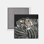 Aimant de tigre n° 1 - "Motifs dormant" (Recto/Verso)