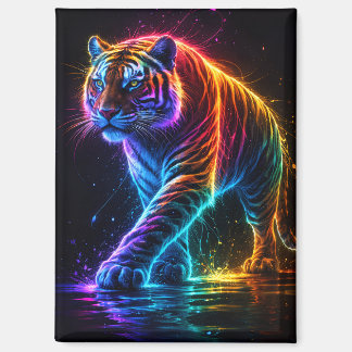 Aimant de tigre néon