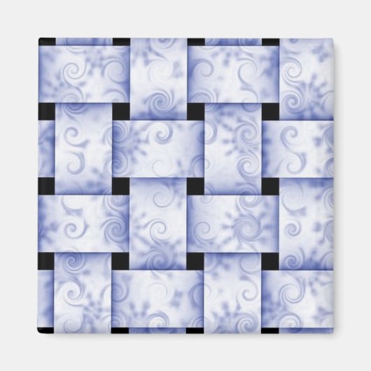 aimant de tissage bleu bébé (Devant)