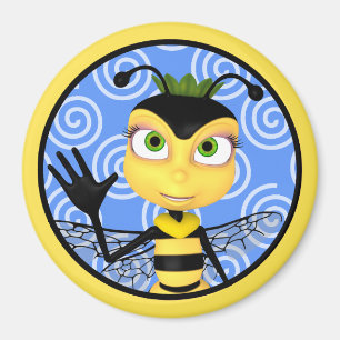 Aimant de Toon d'abeille de miel