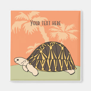 Aimant de tortue rayonné personnalisable 3