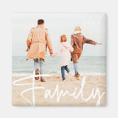 Aimant de typographie moderne et cool pour photo d (Devant)