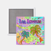 Aimant de vacances à Los Angeles (Recto/Verso)
