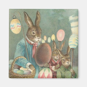 Aimant de vacances de Pâques vintage