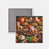 Aimant de vacances de Thanksgiving (Recto/Verso)