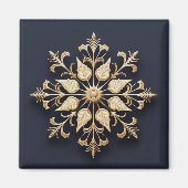 Aimant de vacances décoratif or (Devant)