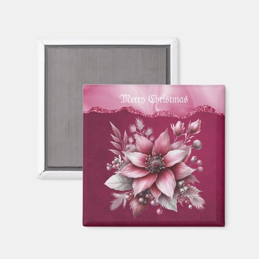 Aimant de vacances rose (Recto/Verso)