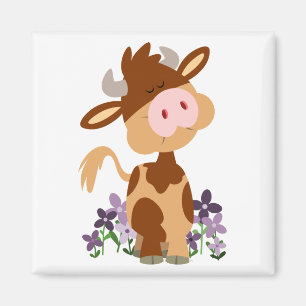 Aimant de vache à mâcher mignon