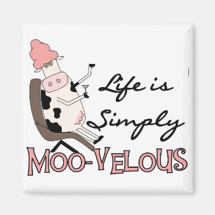 Aimant De vache T-shirts MOO-velous et cadeaux simplement