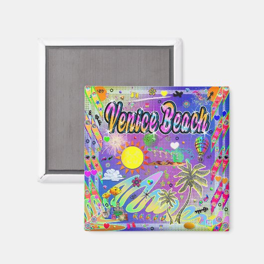 Aimant de Venice Beach Nu Era (Recto/Verso)