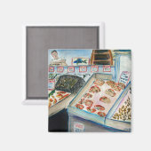 Aimant de vente de fruits de mer (Pike Place Seatt (Recto/Verso)