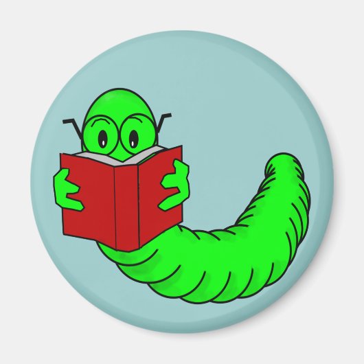 Aimant de ver de livre (Devant)