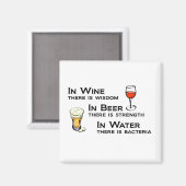 Aimant de vin et de bière, avec humour (Recto/Verso)