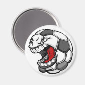 aimant de visage de football (Recto/Verso)
