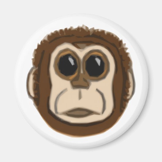 Aimant de visage de singe (Devant)