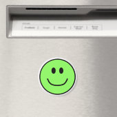 Aimant de visage souriant vert 0002 (In Situ (Lave-vaisselle))