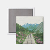 Aimant de voie ferrée Skagway (Recto/Verso)