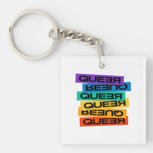 Aimant de voiture. Fierté LGBT+. Queer. Porte-clés