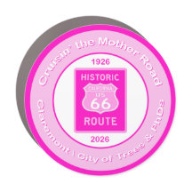 Aimant de voiture Route 66 Claremont