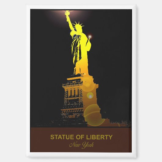 Aimant de voyage Statue de la Liberté (Recto)