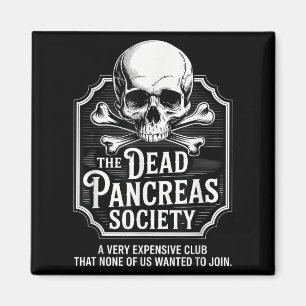 Aimant Dead Pancreas Society Chemise Crâne Crâne Drôle Di