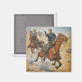 Aimant Dead Sure : un cavalier américain de cavalerie dan (Recto/Verso)