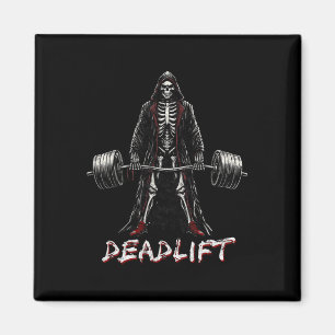 Aimant Deadlift Skeleton Halloween Gym plaisanteries Weig