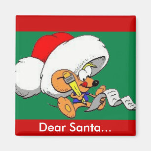 Aimant Dear Santa Mouse