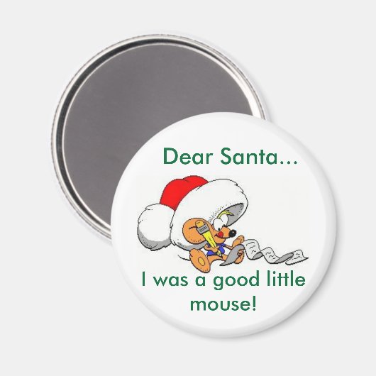 Aimant Dear Santa Mouse (Recto/Verso)