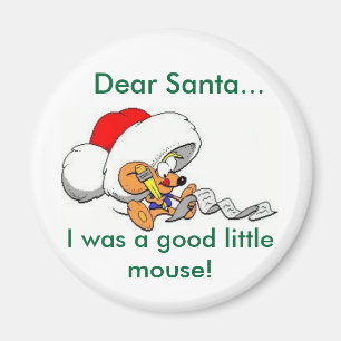 Aimant Dear Santa Mouse