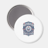 Aimant Débardeur graphique vectoriel de cercle de couture (Recto/Verso)