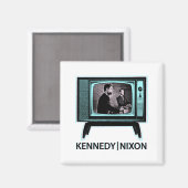 Aimant Débat télévisé Kennedy Nixon 1960 (Recto/Verso)
