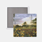 Aimant Début septembre Soir coucher du soleil (Recto/Verso)