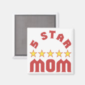 Aimant Décerné 5 étoiles à Maman (Recto/Verso)