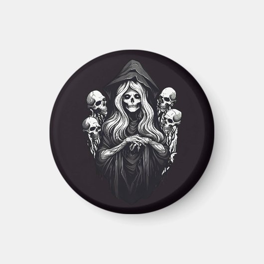 Aimant Décès avec crâne (Devant)