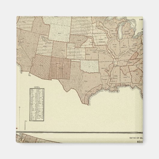 Aimant Décès, coqueluche, rougeole (Devant)