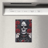 Aimant Décès et Roses (In Situ (Lave-vaisselle))