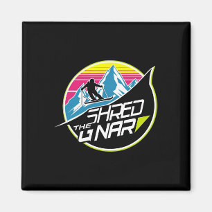 Aimant Déchiquetez Le Gnar Ski Freestyle Diamant Hiver Sp